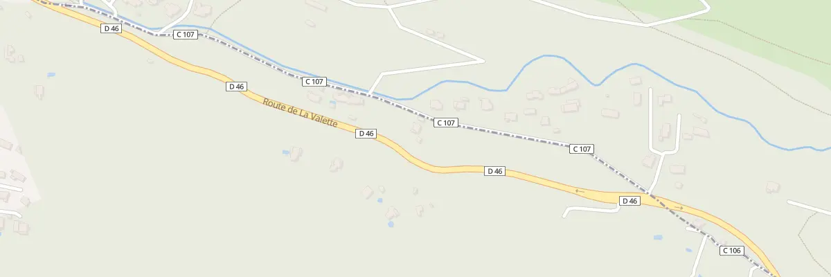Plan du 9206 Voie 2437 RD 46 à Toulon