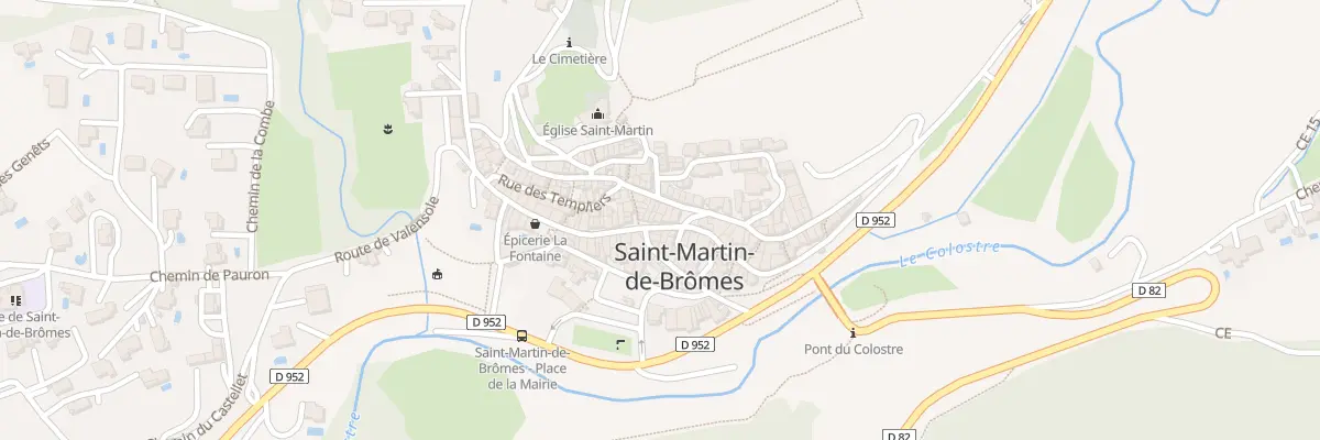 Plan du 35 Grand Rue à Saint-Martin-de-Brômes