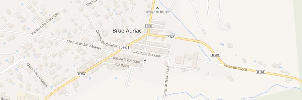 Plan du 5213 Vc Le Cours à Brue-Auriac
