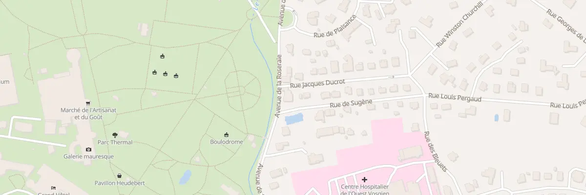Plan du 12 Rue Jacques Ducrot à Vittel