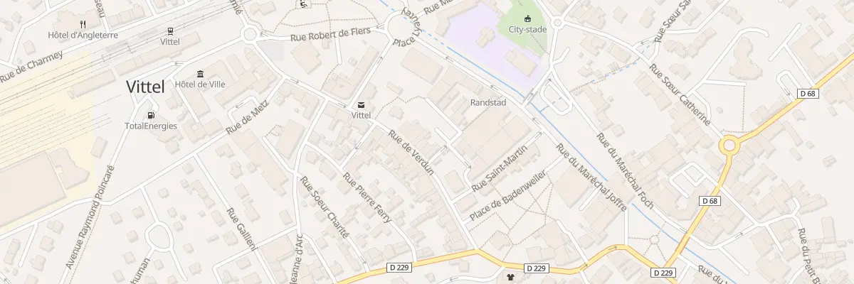 Plan du 221 Rue de Verdun à Vittel