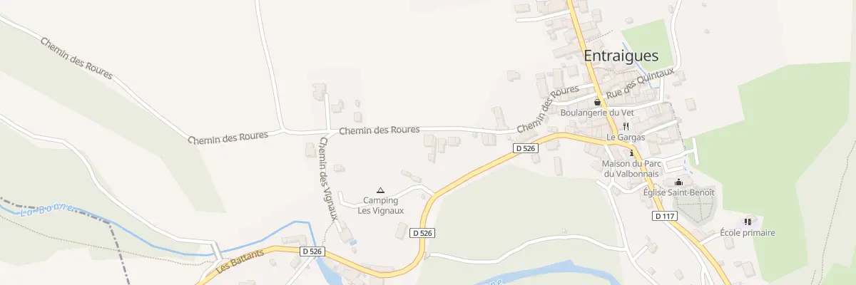 Plan du 217 Chem des Roures à Entraigues