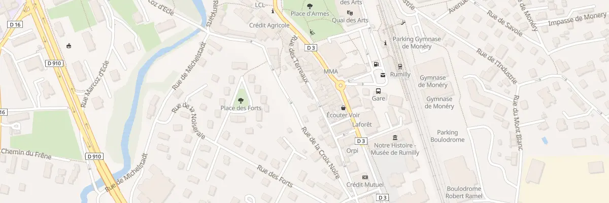 Plan du 12 Rue des Terreaux à Rumilly