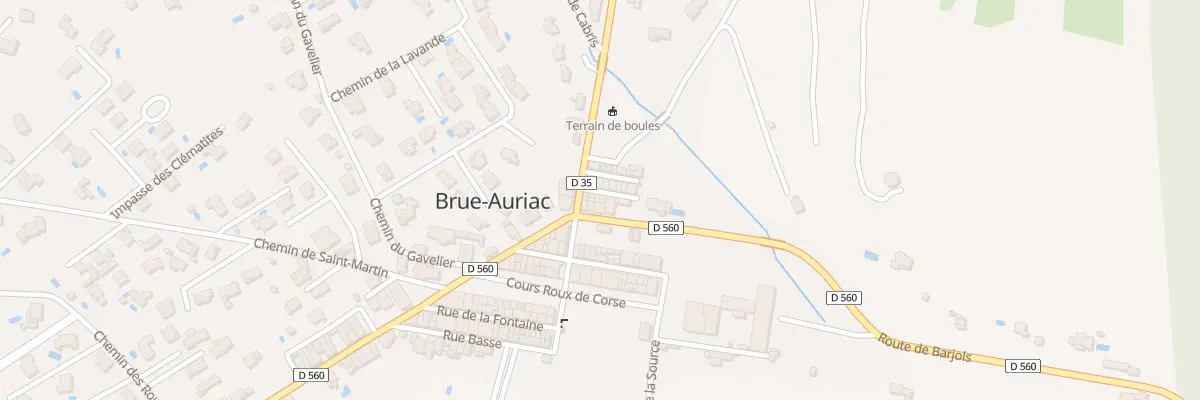 Plan du 9000 Rue du Moulin à Brue-Auriac
