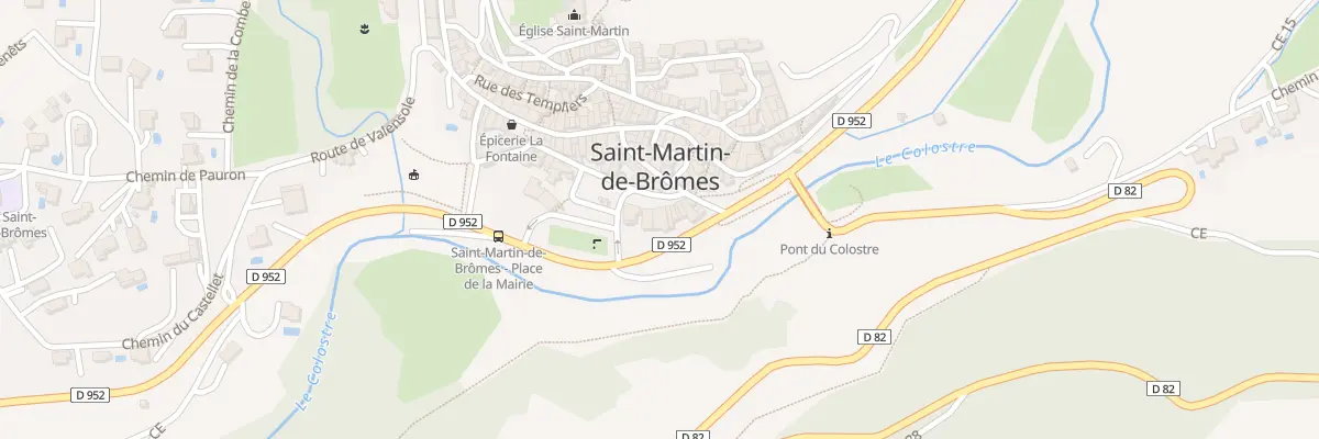 Plan du 7089 Pl de la Libération à Saint-Martin-de-Brômes