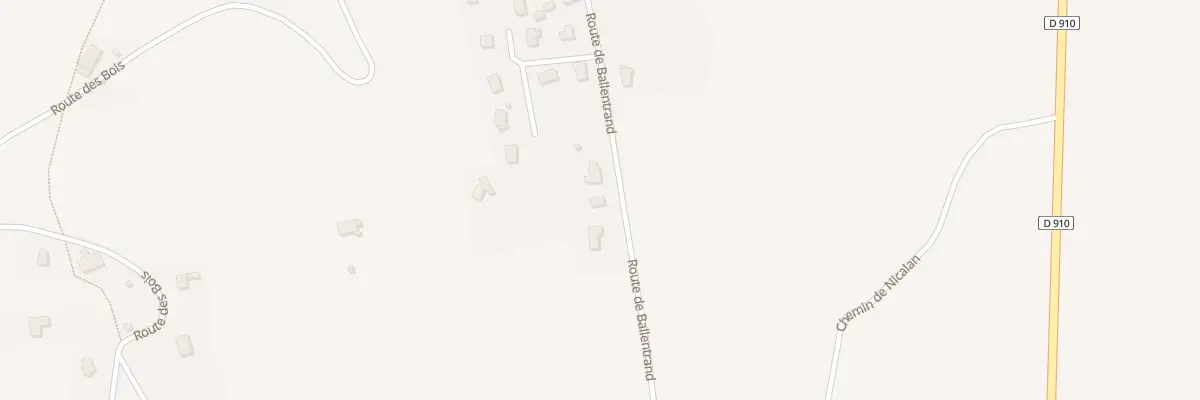 Plan du 190 Rte de Ballentrand à Bloye