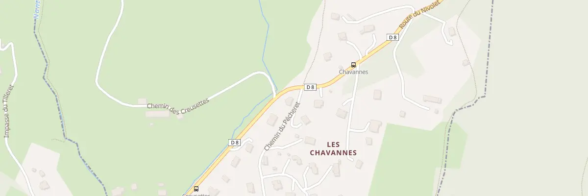 Plan du 20 Che du Pecheret à Verel-Pragondran