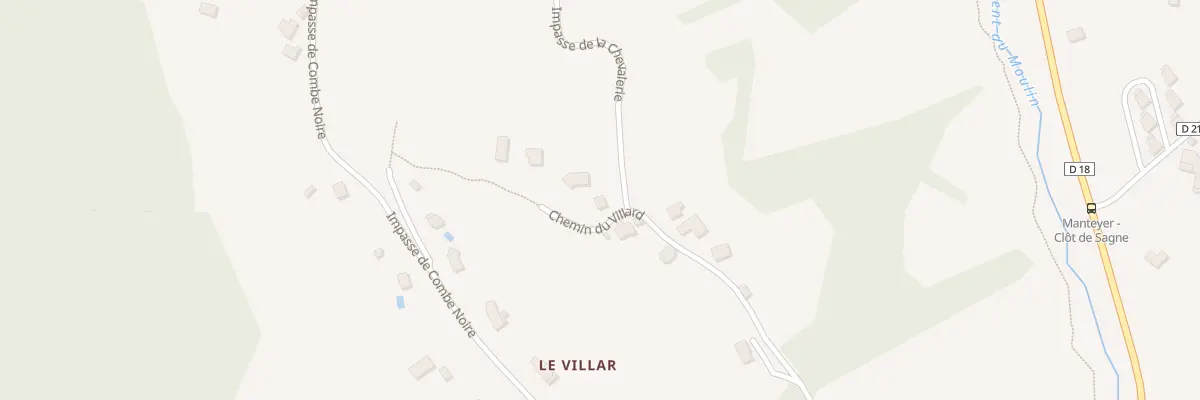 Plan du 5000 Chevalerie à Manteyer
