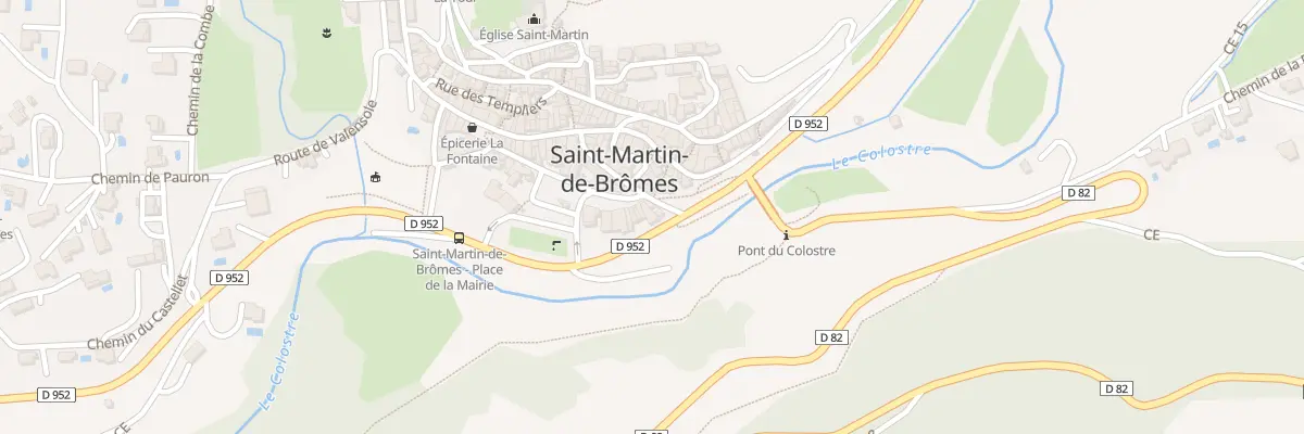 Plan du 8028 Le Village à Saint-Martin-de-Brômes