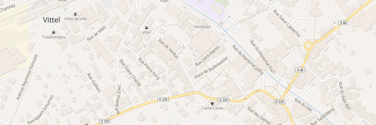 Plan du 265 Rue de Verdun à Vittel