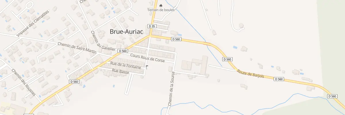 Plan du 25 Crs Roux de Corse à Brue-Auriac