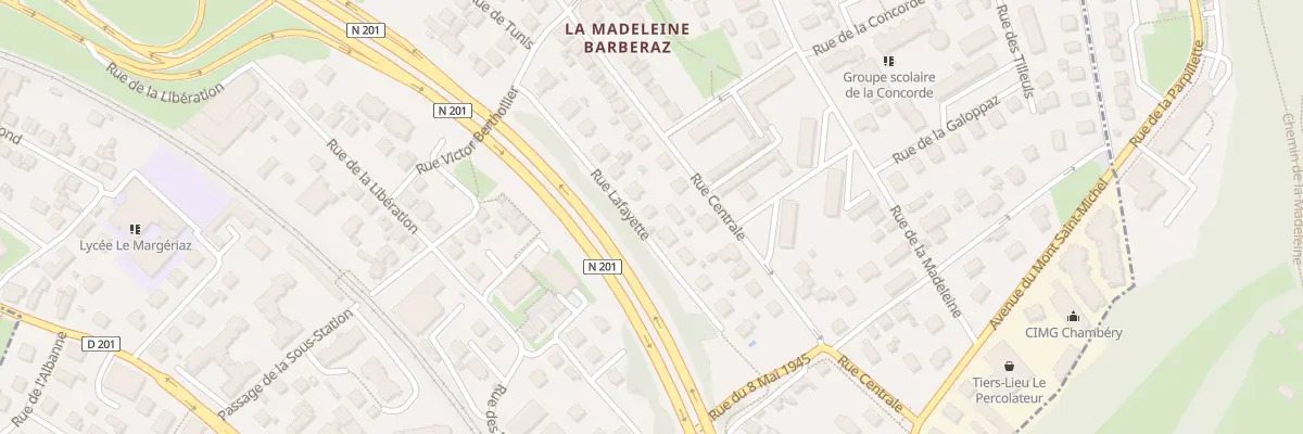 Plan du 16 Rue Lafayette à Barberaz