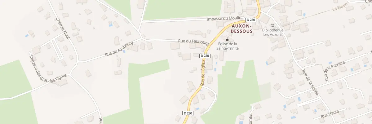 Plan du 10 Rue de l’Eglise Auxon Dessous aux Auxons