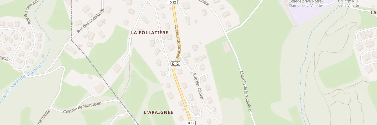 Plan du 1T Rue des Cedres à La Ravoire