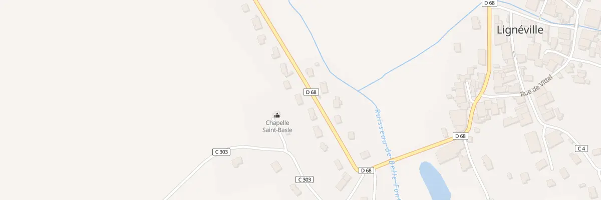 Plan du 151 Rte de Contrexéville à Lignéville