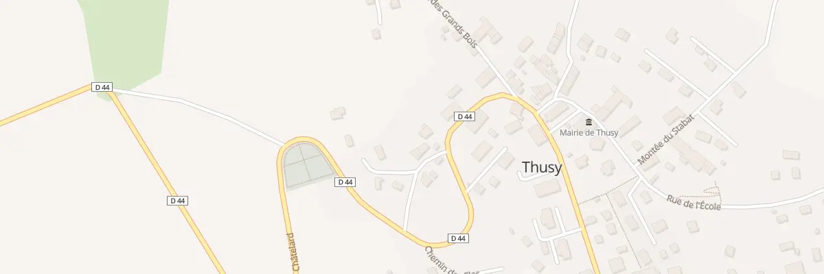 Plan du 138 Rte du Châtelard à Thusy