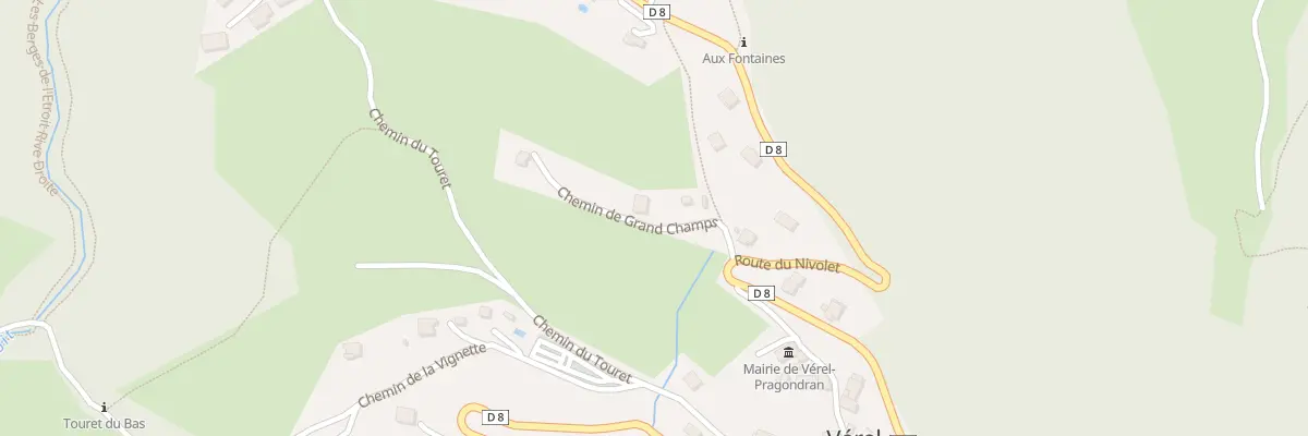 Plan du 60 Che de Grand Champs à Verel-Pragondran