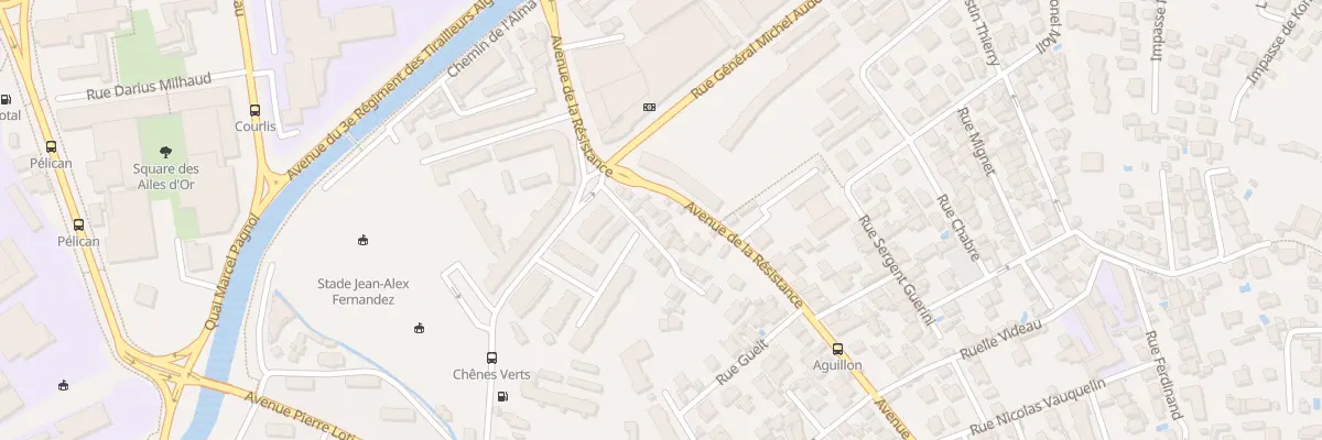 Plan du 216 Av de la Résistance à Toulon