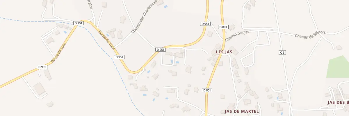 Plan du 7091 Les Jas à Châteauneuf-Val-Saint-Donat