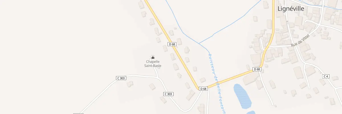 Plan du 121 Rte de Contrexéville à Lignéville
