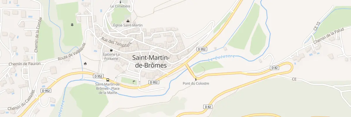 Plan du 7013 Grand Rue à Saint-Martin-de-Brômes