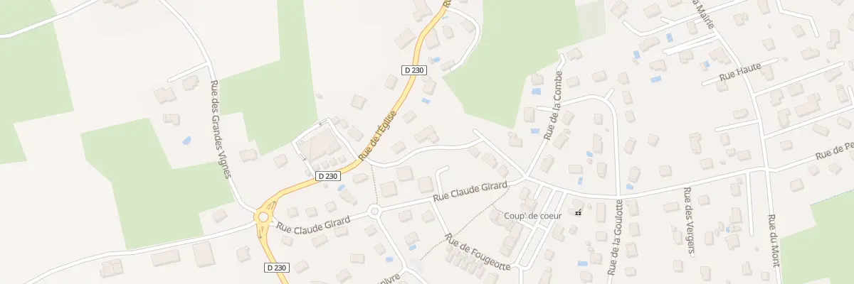 Plan du 25 Rue de l’Eglise Auxon Dessous aux Auxons