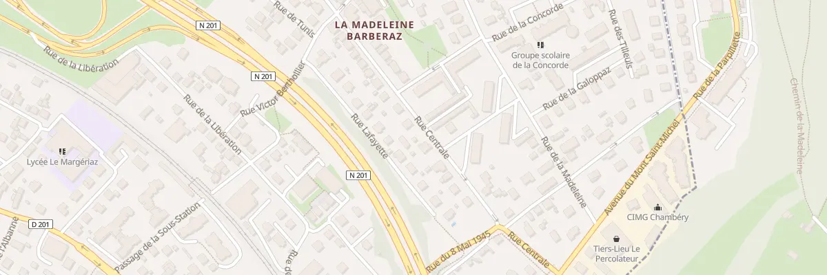 Plan du 35 Rue centrale à Barberaz