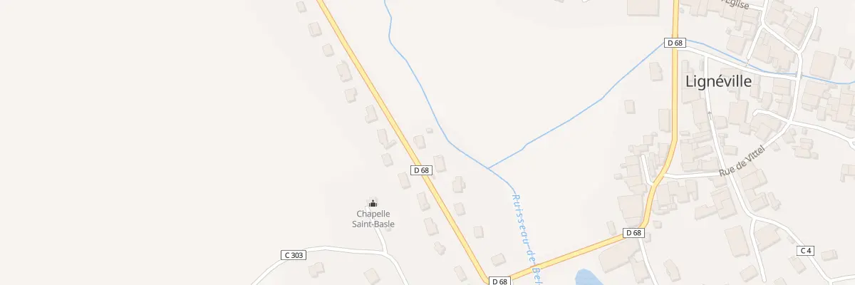 Plan du 180 Rte de Contrexéville à Lignéville