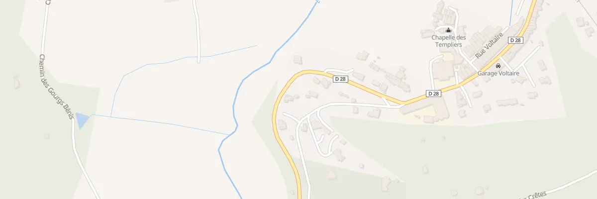 Plan du 1F Che des Crêtes à Bras