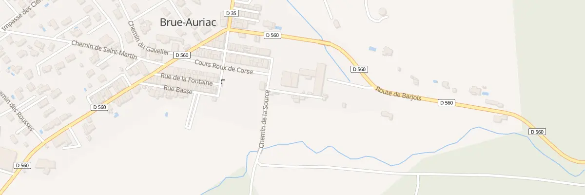 Plan du 2 Rue du Fauconnier à Brue-Auriac