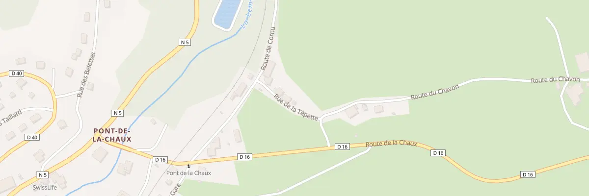 Plan du 5 Rue de la Tepette à Chaux-des-Crotenay