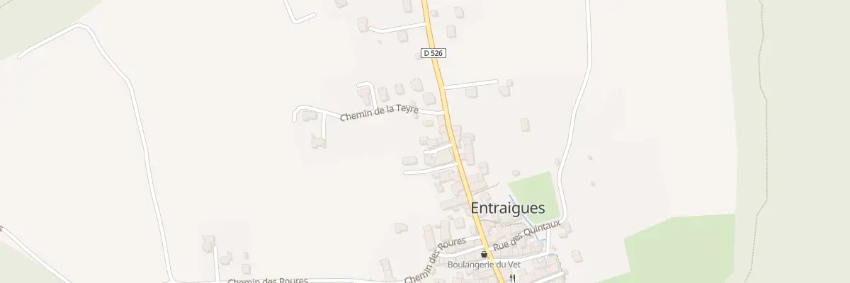 Plan du 28 Rue du Foyer à Entraigues