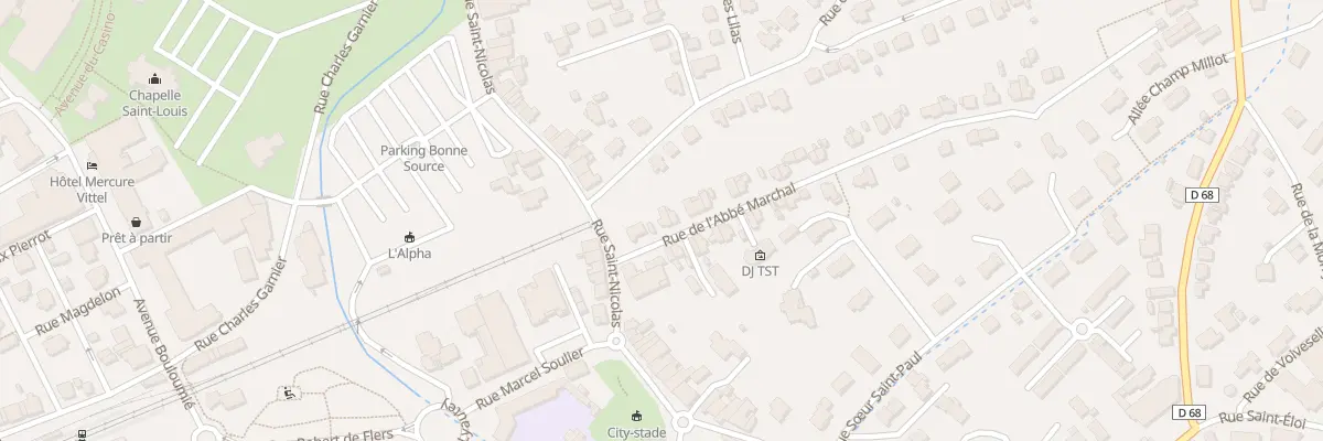 Plan du 39 Rue de l’Abbé Marchal à Vittel