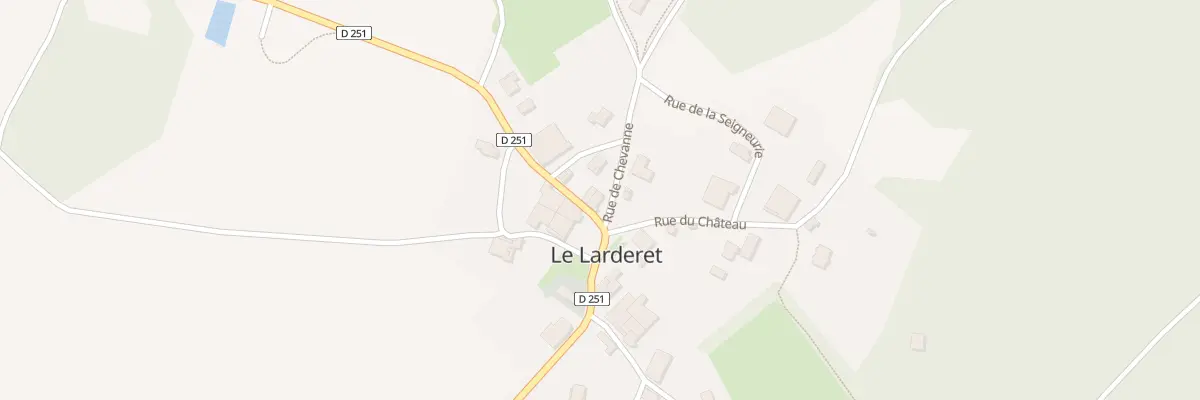 Plan du 1 Rue de Chevanne au Larderet