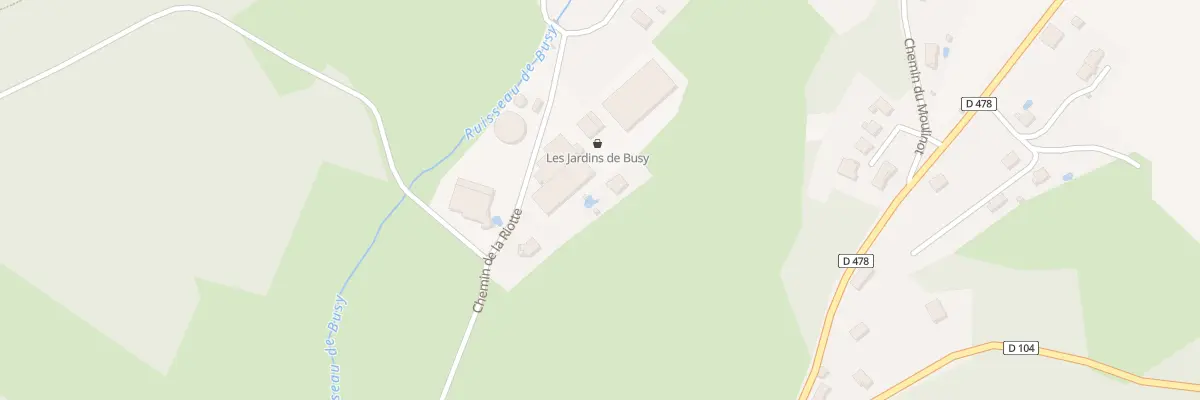 Plan du 2 Che du Moulinot à Busy