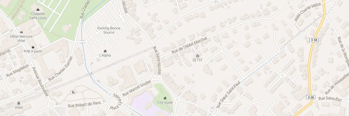 Plan du 36 Rue de l’Abbé Marchal à Vittel