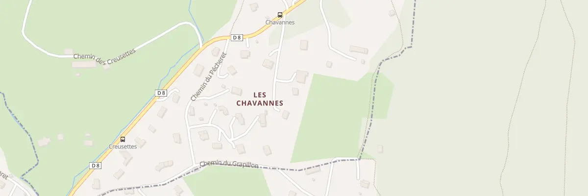 Plan du 133 Chem des Chavannes à Verel-Pragondran
