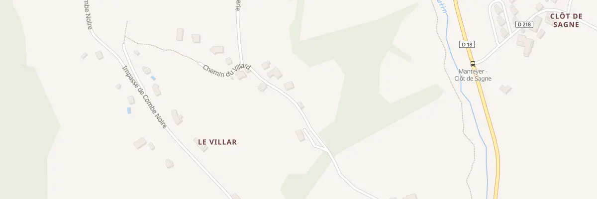 Plan du 5087 Le Villard à Manteyer