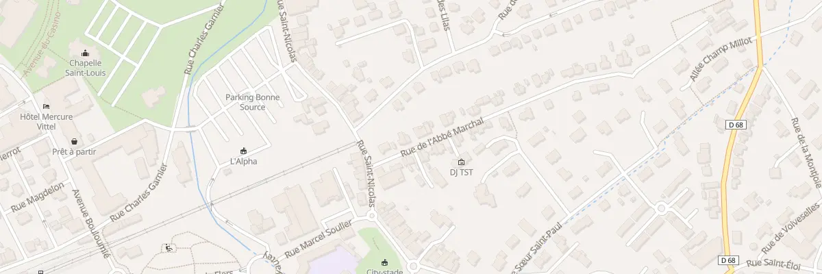 Plan du 53 Rue de l’Abbé Marchal à Vittel