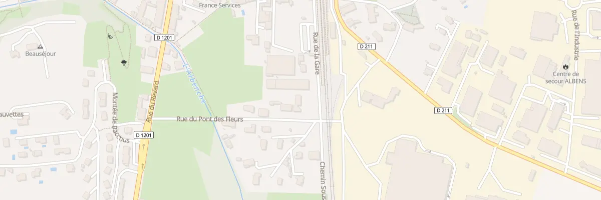 Plan du 178 Rue de la Gare à Entrelacs