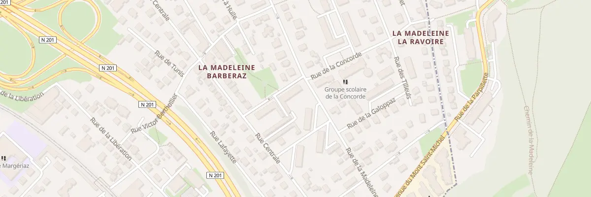 Plan du 1 Che des Chenevis à Barberaz