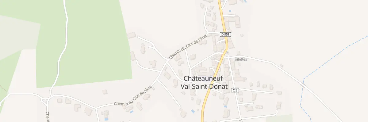 Plan du 40 Che du Clos de l’Ane à Châteauneuf-Val-Saint-Donat