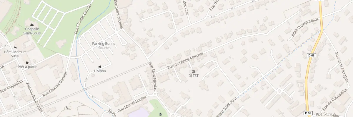 Plan du 67 Rue de l’Abbé Marchal à Vittel