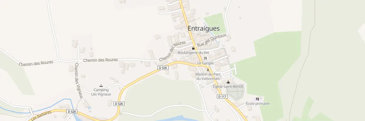 Plan du 305 Mte des Battants à Entraigues