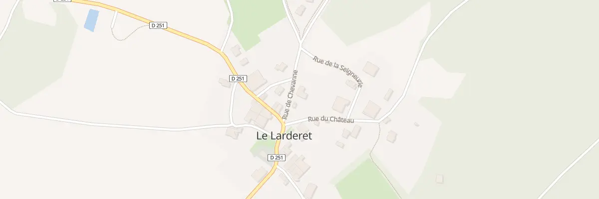 Plan du 2 Rue de Chevanne au Larderet