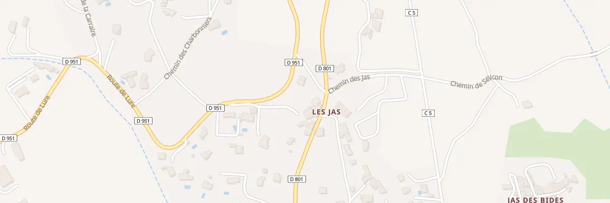 Plan du 5054 Les Jas à Châteauneuf-Val-Saint-Donat