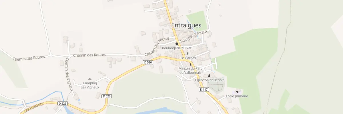 Plan du 325 Mte des Battants à Entraigues