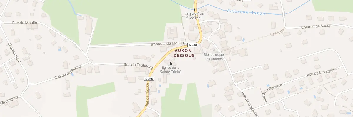 Plan du 9 Rue de l’Eglise Auxon Dessous aux Auxons