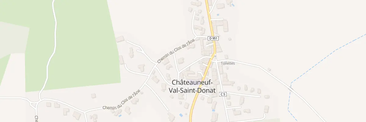 Plan du 7038 Le Village à Châteauneuf-Val-Saint-Donat