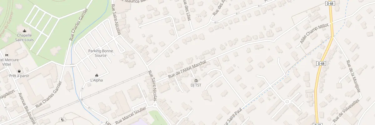 Plan du 95 Rue de l’Abbé Marchal à Vittel